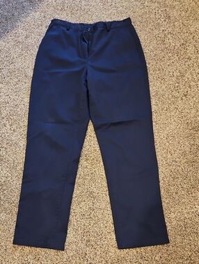 Lands' End Women's Navy Straight-Leg Chinos